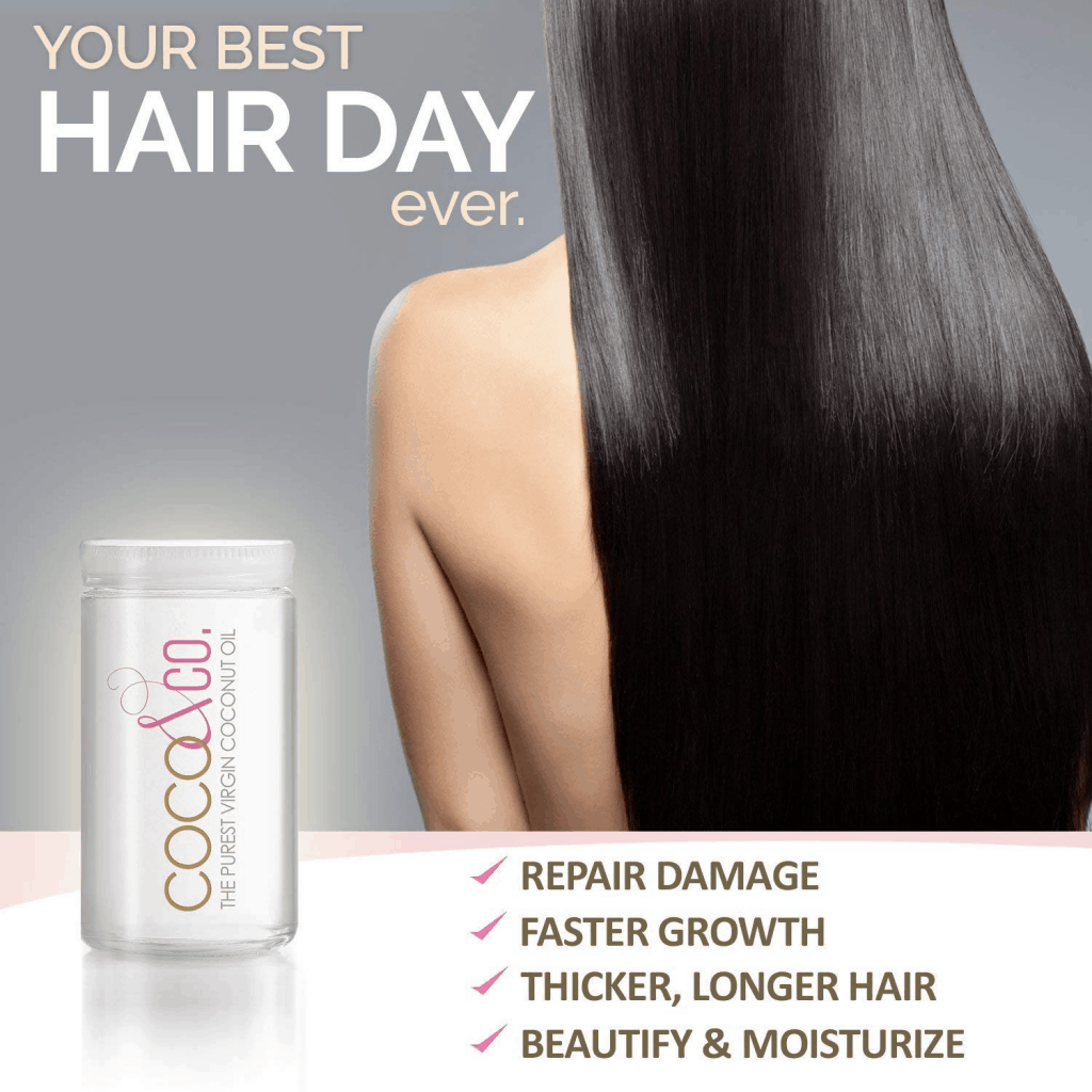 COCO & CO. Organic Pure Extra Virgin Coconut Oil for Hair & Skin